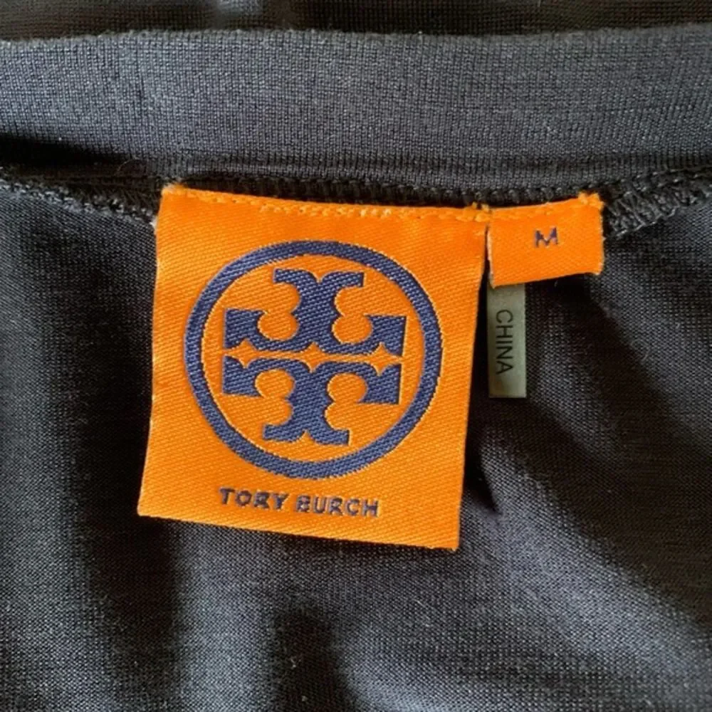 Tory Burch Navy Ashlee 100% Silk Blouse Women’s Medium